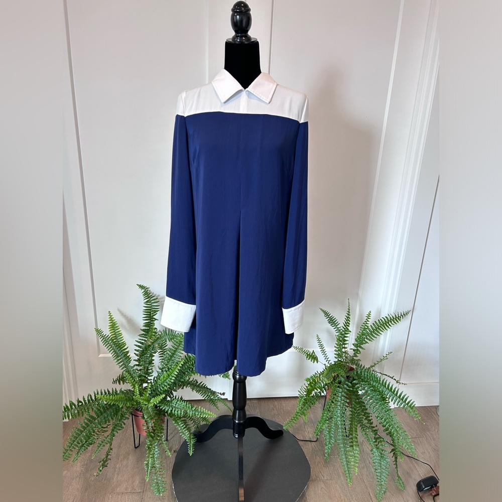 Lavish Alice Navy Blue Shirt Dress size XL